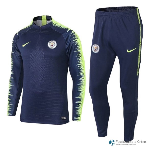 Manchester City Trainingsanzug 2018-19 Blau Fussballtrikots Günstig